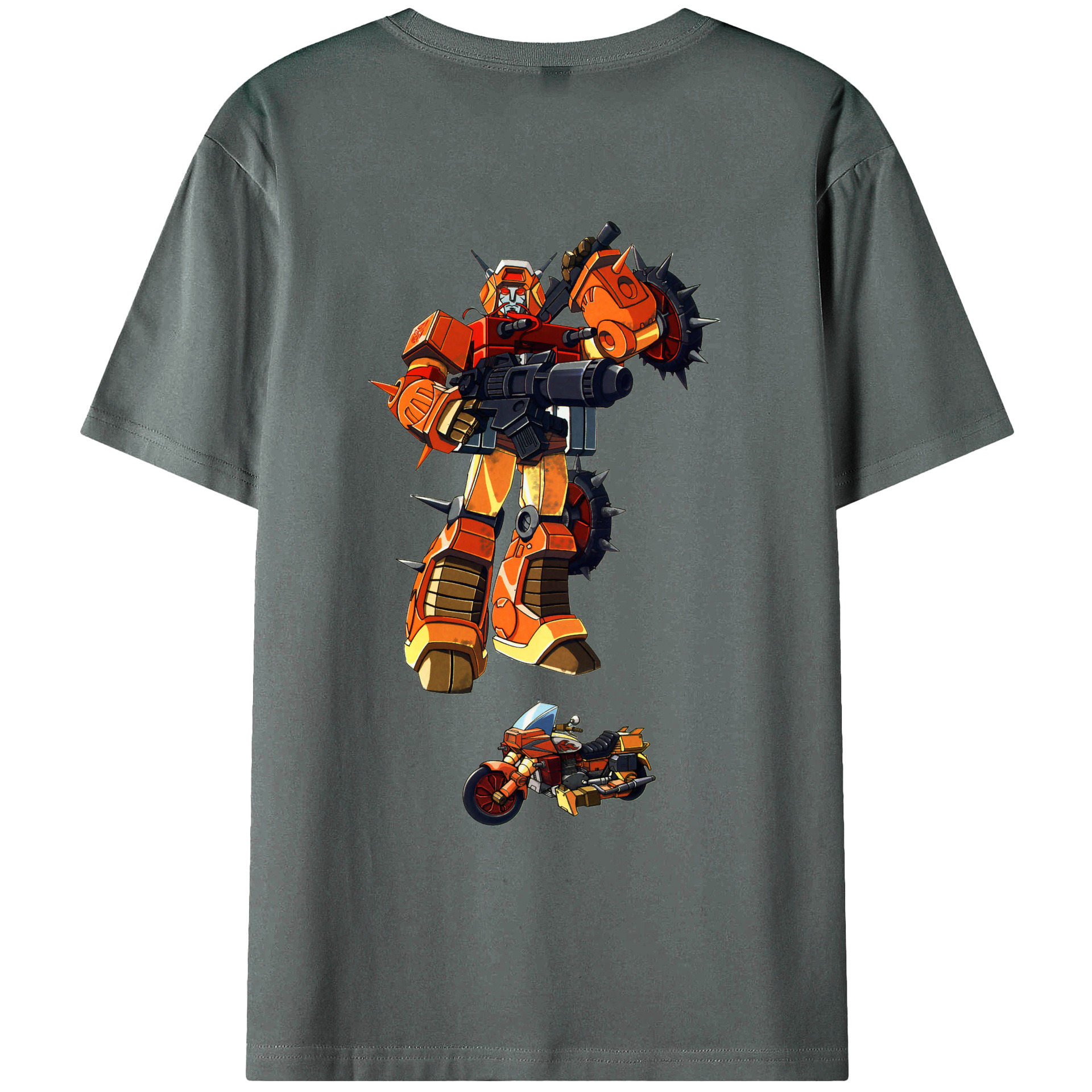 （画像用）  綿100％ メンズ半袖Tシャツ（バックプリント） 通気性